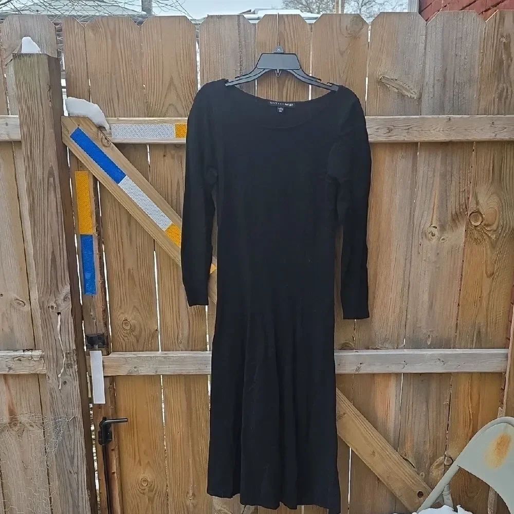 Madison Leigh Black Long Sleeve Dress